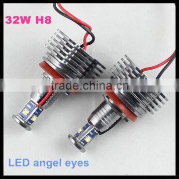 car led headlight angel eyes led marker bulb H8 32W no error for bmw f01 f10 x5 e70 e71 angel eye led marker super white