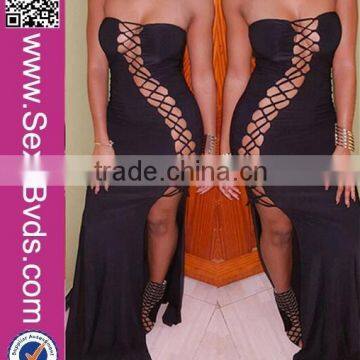 Latex Wholesale Sleeveless Dress for Women Cotton Bandage Dress Hollow Out Bodycon 2016 Fashion Dress photo-4