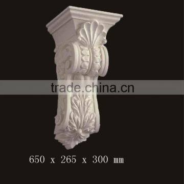 white European polyurethane decorative material / pu foam exotic corbel for interior decoration