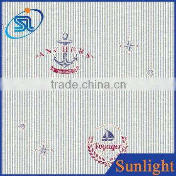 Sunlight D90603 Simple voyager dream anchors design non-woven wallpaper for boys bedroom