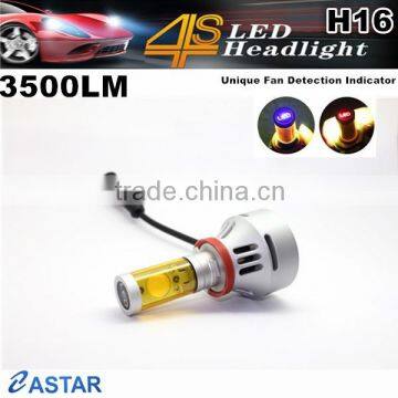 Eastar newest no fan design diy car led headlight 9009