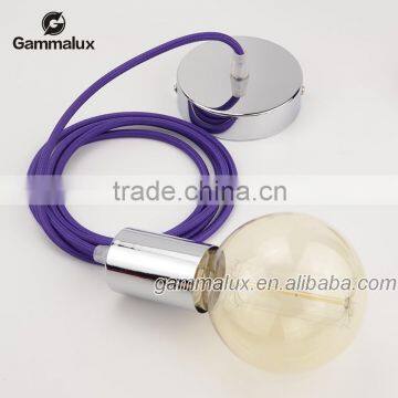 Cord Set With Bulb Socket E26 1.8m Ceiling Pendant Light Purple Lamp Cord