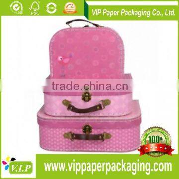 OFFSET PRINTING FOLDING PAPER SUITCASE MINI GIFT BOX