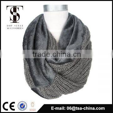 The fashion new design of winter knit hooded scarf