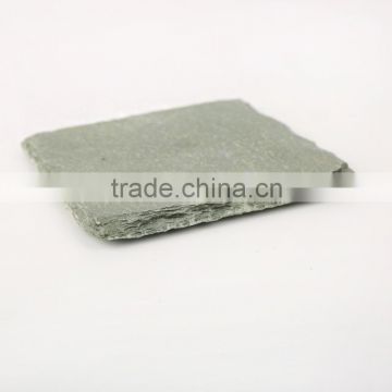 New 2016 Natural Stone Square Shape Rough Edge Slate Coaster