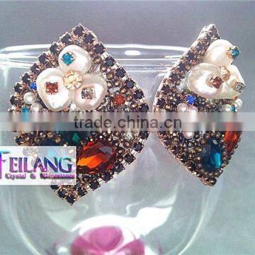 Retro Handmade Earrings Fashion Crystal Earrings Stud Earrings