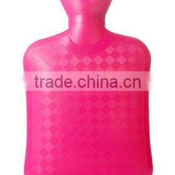 Cute eco-friendly baby PVC warm water bottle classic pink high quality