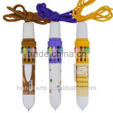 Multi color Lanyard pen