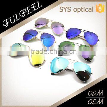 Classic Metal Sunglasses With Colorful Lens photo-2