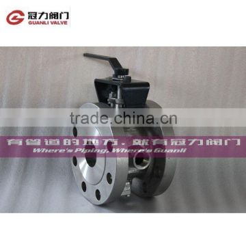 Jacket Manual V Port Ball Valve