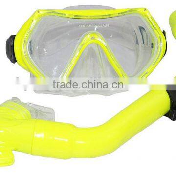 Professional Junior/Kids Customized design high Quality Silicone Scuba Swimming Diving Mask snorkeling set