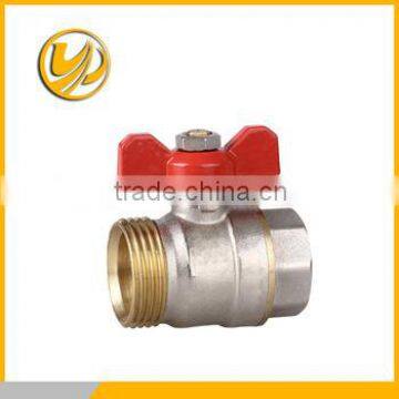 Forged NPT Full Port Brass Ball Valve With New Bonnet Steel Handle
