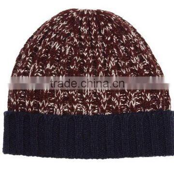 rib knitted beanie hat for men