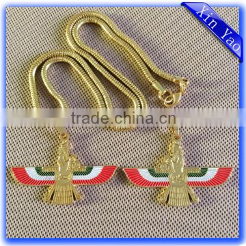 Wholesale promotion custom shaped gold custom metal tag