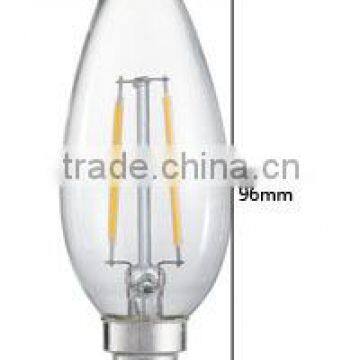 2016 Hot Selling LED Candle Light Bulbs C35F E14 2W Dimmable Led Filament Bulb photo-5