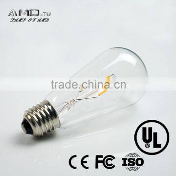 Clear Chinese Vintage Retro ST64 E26E27 Energy Saving Chandelier 1w 2w Edison Led Lights Led Bulb photo-2