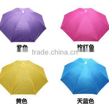 Hot Selling Foldable Headwear Sun Umbrella Fishing Hiking Beach Camping Headwear Cap /Head Hats/ Outdoor Sport Umbrella Hat Cap photo-3