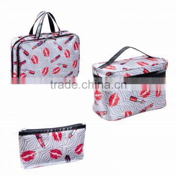 3 Series funny makeup bag,hand zipper cosmetic bag