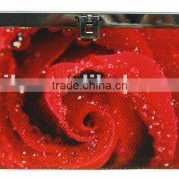 2013 Ladies Clutch Purse, Printed Flower Coin Purse, Cute Little Girls' Bag, X8007A100009