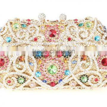 Blue Eyes Crystal And Alloy luxury Lady Evening Bags