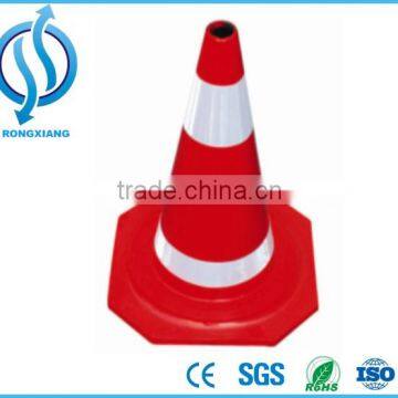 Red and White Rubber Road Cone