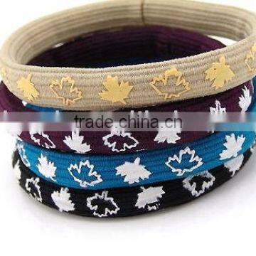 thick colored elastic hair band / hair elastics