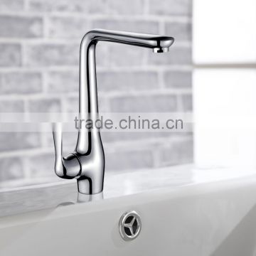 Chrome Single Hole Hot Cold Basin Faucet BNF017A