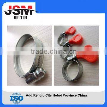 British Type High Quality Galvanized Iron Hose Clamps Handle hose clamps For All Sizes