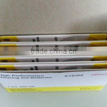 elderly home use A675 zinc air hearing aid battery