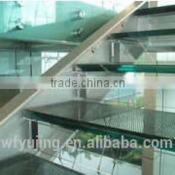 Top quality laminated glass for stairs