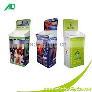 Hot sale Eco-friendly paper floor stand cd dumping bin,dvd bins