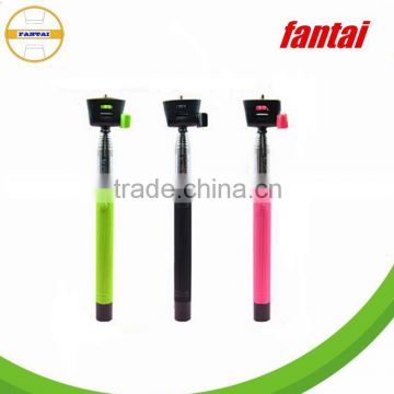 ball head handheld camera monopod, cell-phone monopod,popular flexible cable take pole selfie stick monopod