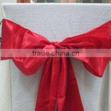 Red Elegant Satin Chair Sashes