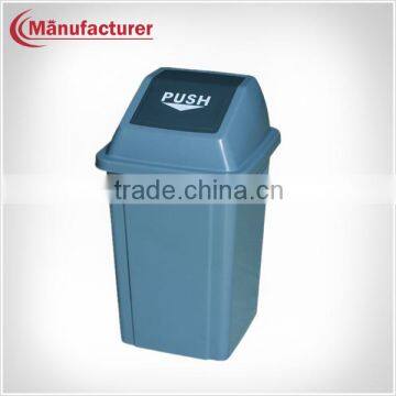 Household Squared Plastic Recycling Flip Top Garbage Trash Can