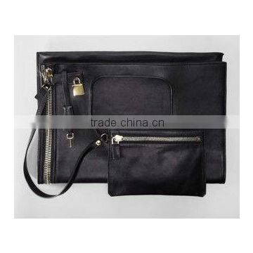 Lock Flat Fold-Over Bag/Clucth bags