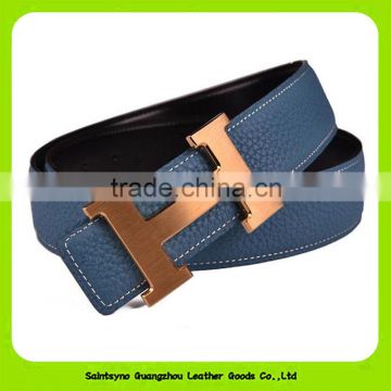 Factory price 3.5cm automatic buckle leather belt for business man 16241