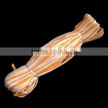 Orange Reflective Piping with White Edge for Clothes