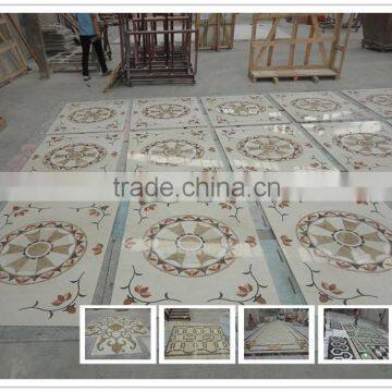 Polished Marble Flower Floor Tile Patterns