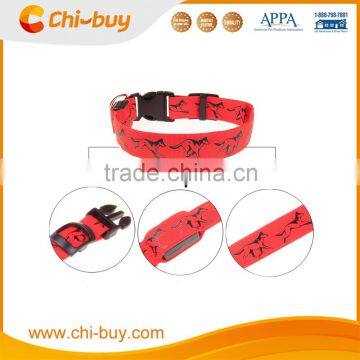 Chi-buy LED Dog Collar Personalized LED Embroidered Dog Collar Free Shipping on order 49usd