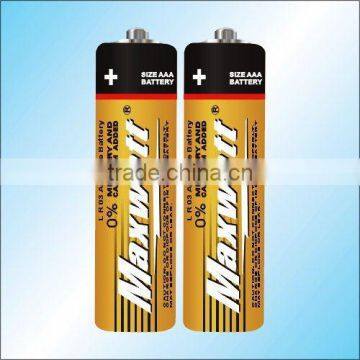 LR03 SIZE AAA UM-4 ALKALINE DRY CELL BATTERY