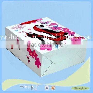 Custom Design Factory Made Printing Shoes Packing Woven's Gift Paper Bag photo-3