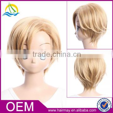 New product Korea fiber wig BLOOD-C nanahararumito male short brown cosplay wig