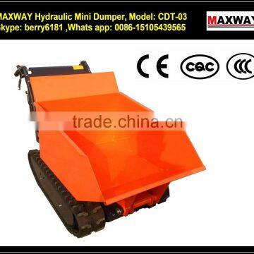 500 Kg Cheap Customized Mini All Terrian Tracked Hydraulic Dumper , CE / ISO / SGS , Model: CDT03 photo-5