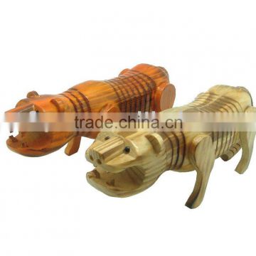 wooden toy tiger sculpture