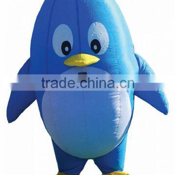 Inflatable Mascot Blue Penguin Costume for Advertising Decoration