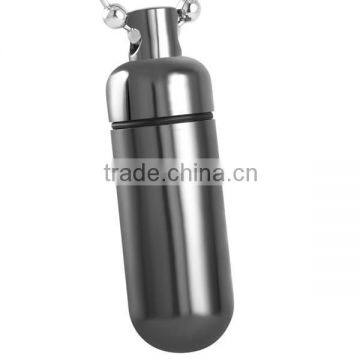 SRP8075 Online Shop China Vacuum Flask Shape Pendant Stainless Steel Cremation Jewelry photo-3