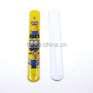 Promotional gift Cute PVC Slap Clip Cartoon Shaped Customized Ruler Bracelet Clap Clip