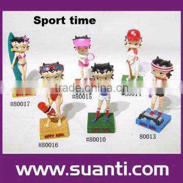 Sport lady polyresin Art craft Gift