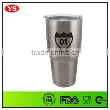 Food Grade Double Wall Vacuum 18/8 Stainless Steel Tumbler 30oz