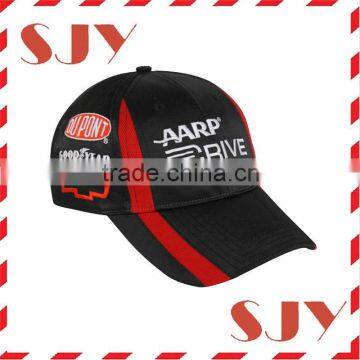 100%Cotton fashion flames custom racing embroidered hats